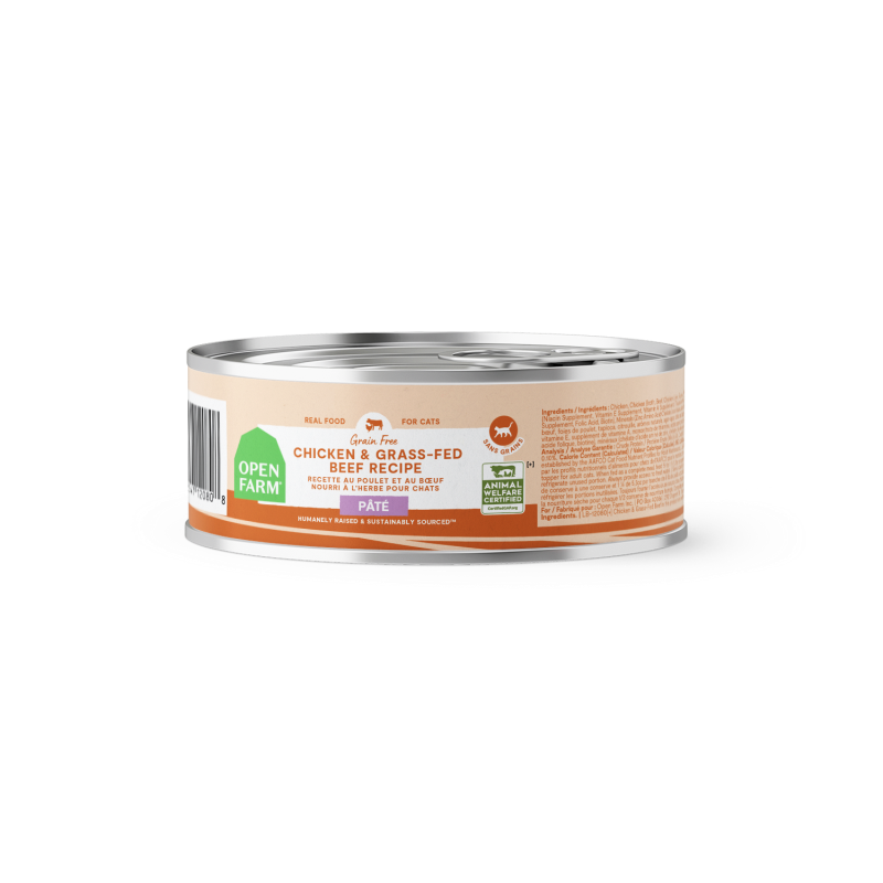 Open Farm Chicken & Grass-Fed Beef Pâté for Cats
