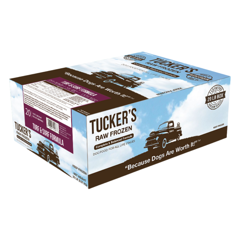 Tucker's Frozen Raw, 20 lb, Turf & Surf