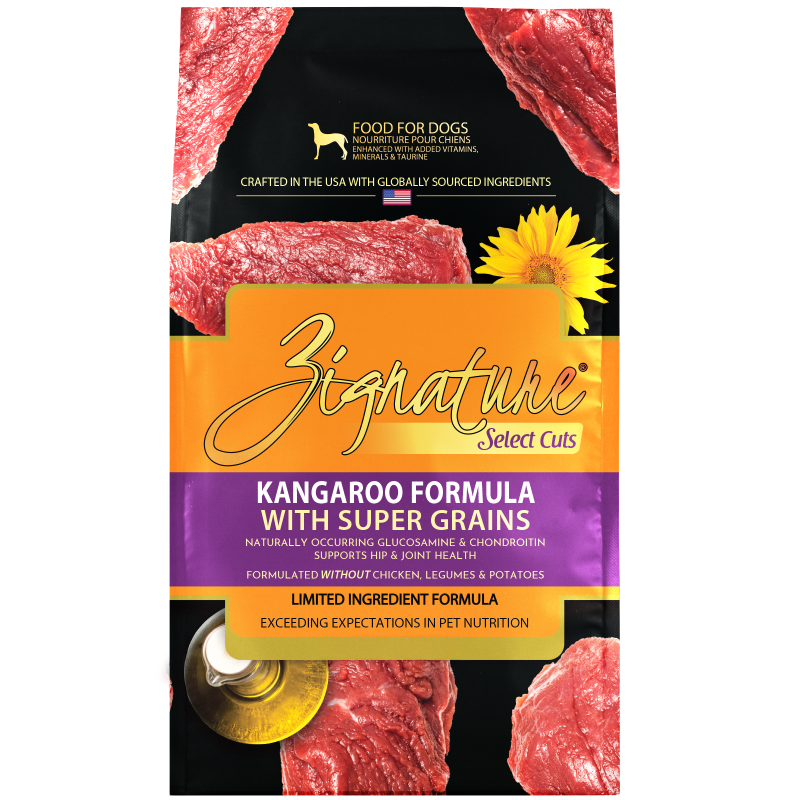 Zignature Select Cuts Kangaroo Formula with Super Grains Dry Dog Food