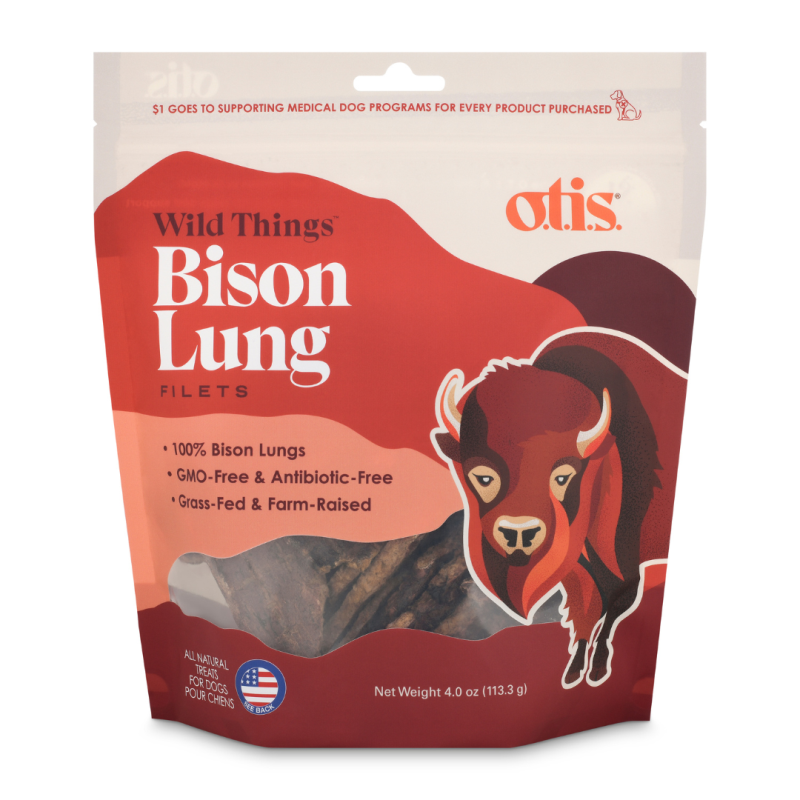 Otis Air Dried Dog Treat - Bison Lung Fillet