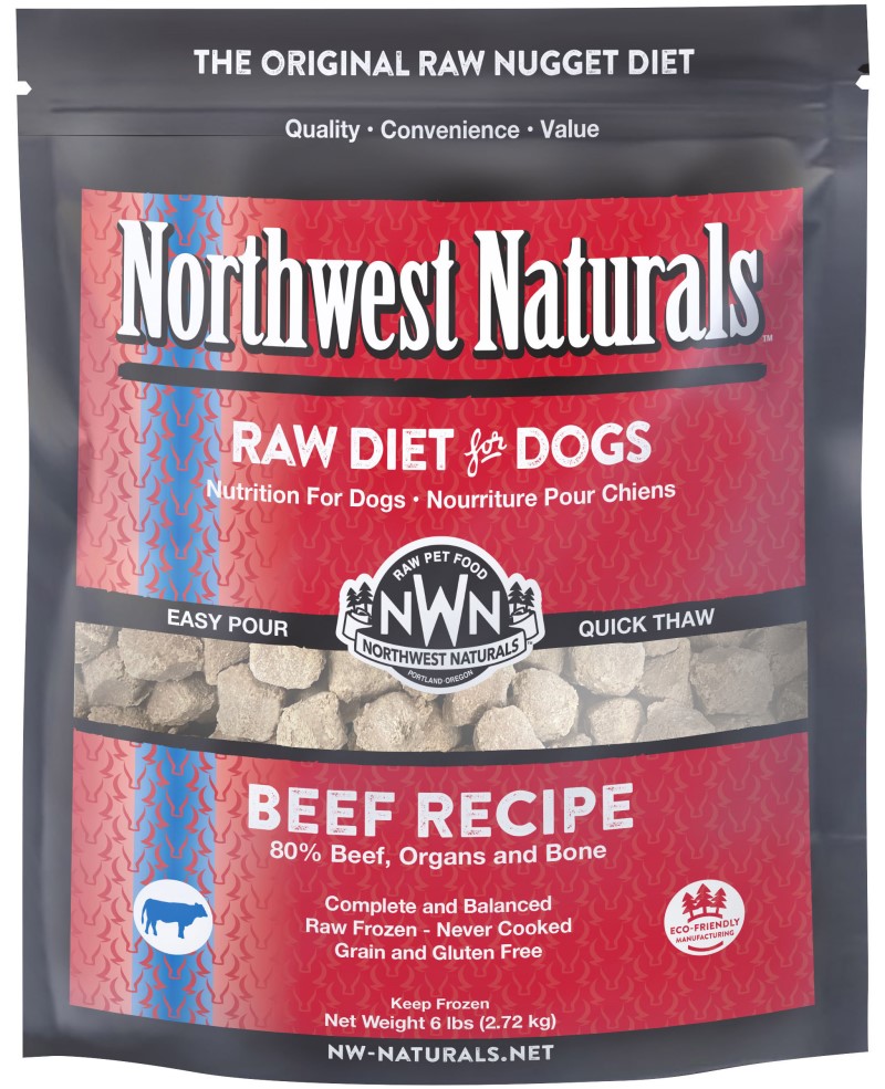 Northwest Naturals Frozen Original Raw Nuggets for Dogs-Beef Recipe