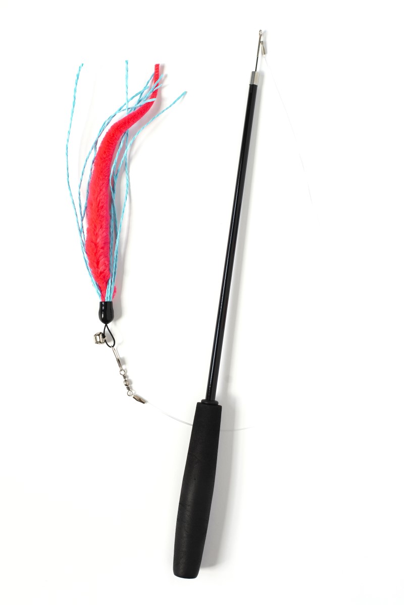 Dezi & Roo Cat Toy Wiggly Worm Wand