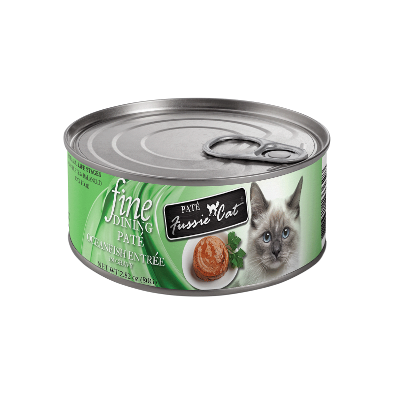 Fussie Cat Fine Dining Pate Oceanfish Entree in Gravy Cat Food