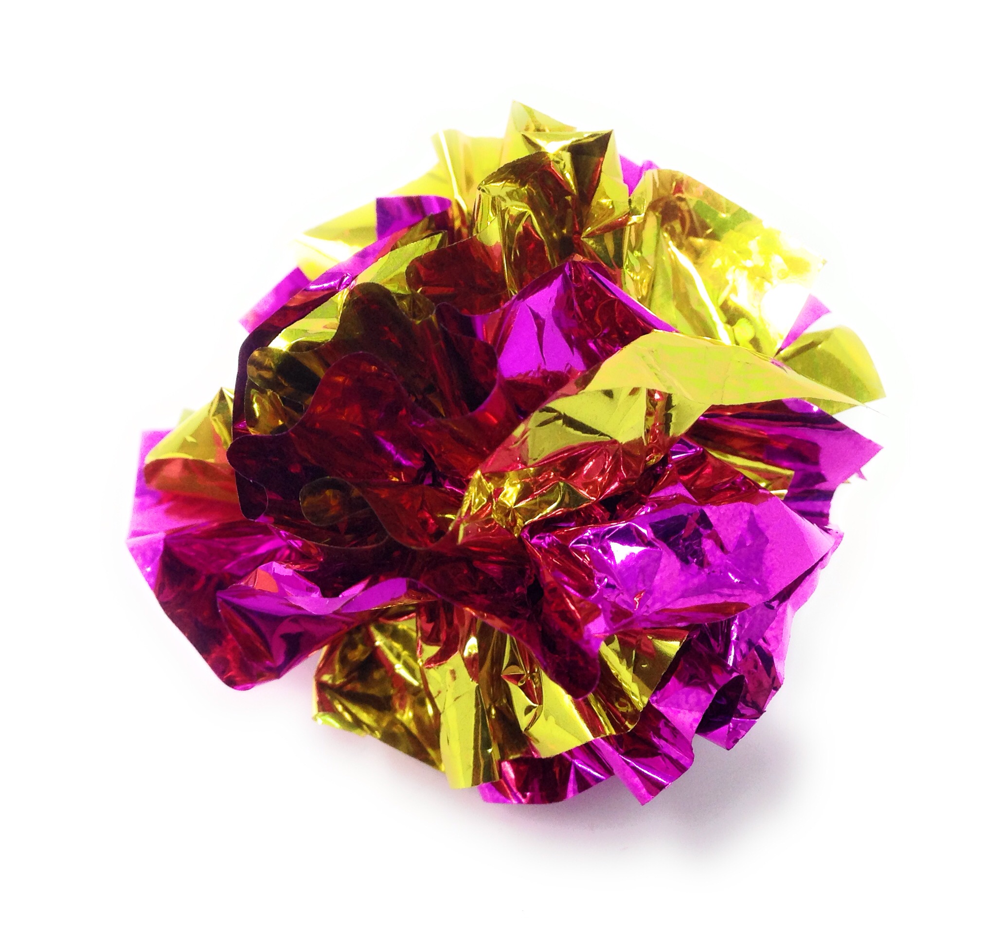 Boca Pet Crinkle Mylar Ball Cat Toy, Assorted Colo-