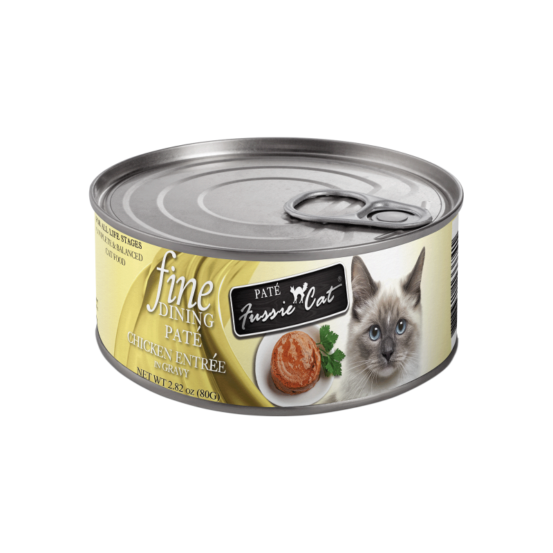 Fussie Cat Fine Dining Pate Chicken Entree in Gravy Cat Food