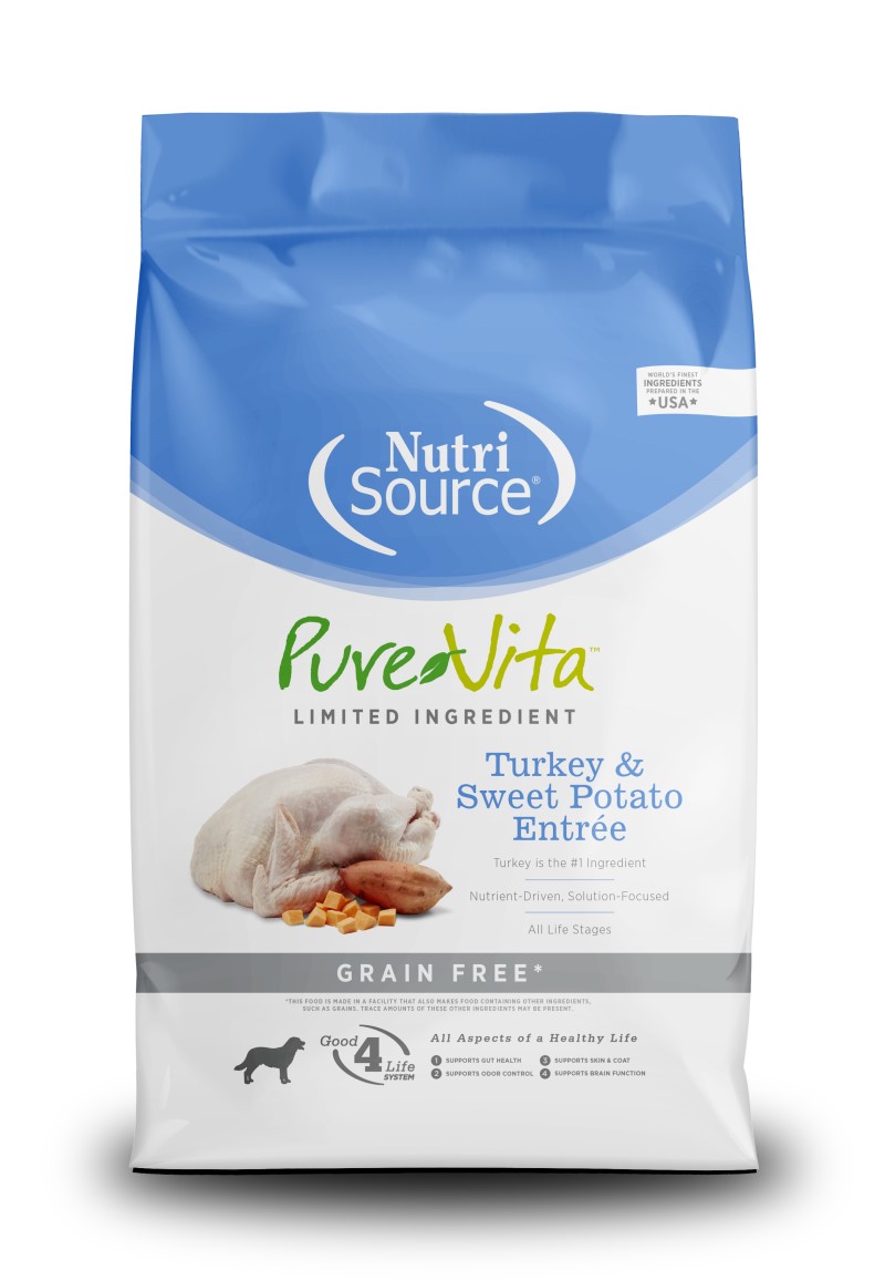 NutriSource PureVita Dog Food - Grain Free Turkey & Sweet Potato