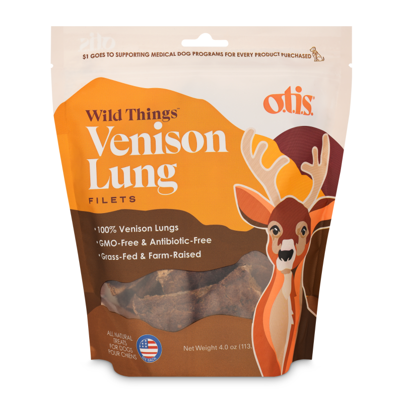 Otis Air Dried Dog Treat - Venison Lung Fillet