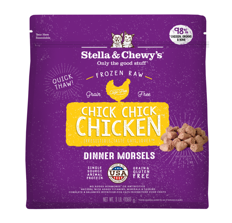 Stella & Chewy's Raw Frozen Chicken Morsels for Cats