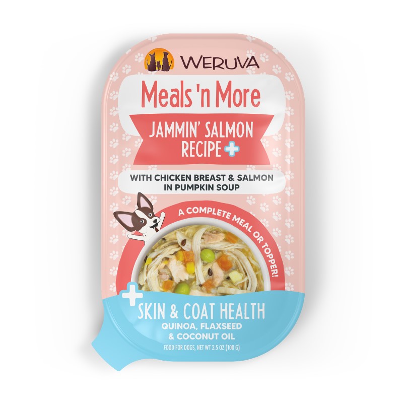 Weruva Meals 'N More Wet Dog Food, Jammin Salmon, Chicken Salmon & Pumpkin, 3.5-oz-