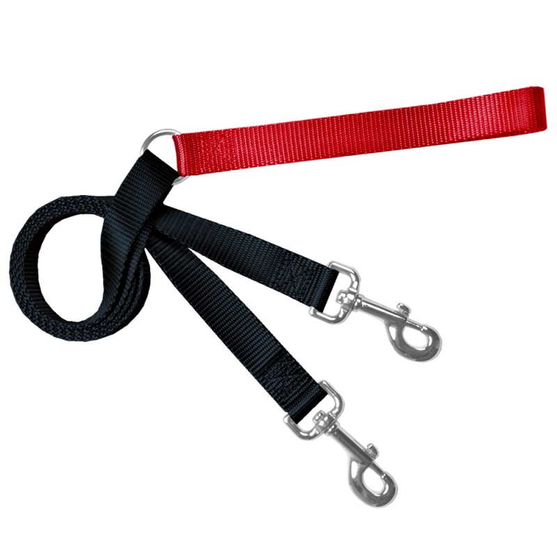 2 Hounds Design Freedom Training Dog Leash, Red, 1-