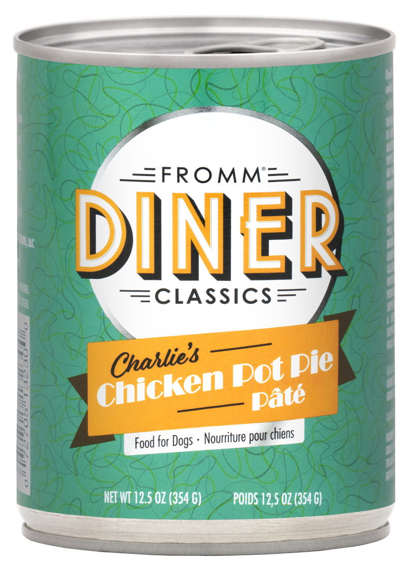 Fromm Diner Classics Charlie's Chicken Pot Pie Pate Wet Food for Dogs