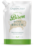 Green Juju Bone Broth Frozen Pet Food Topper, Bison, 20-oz-