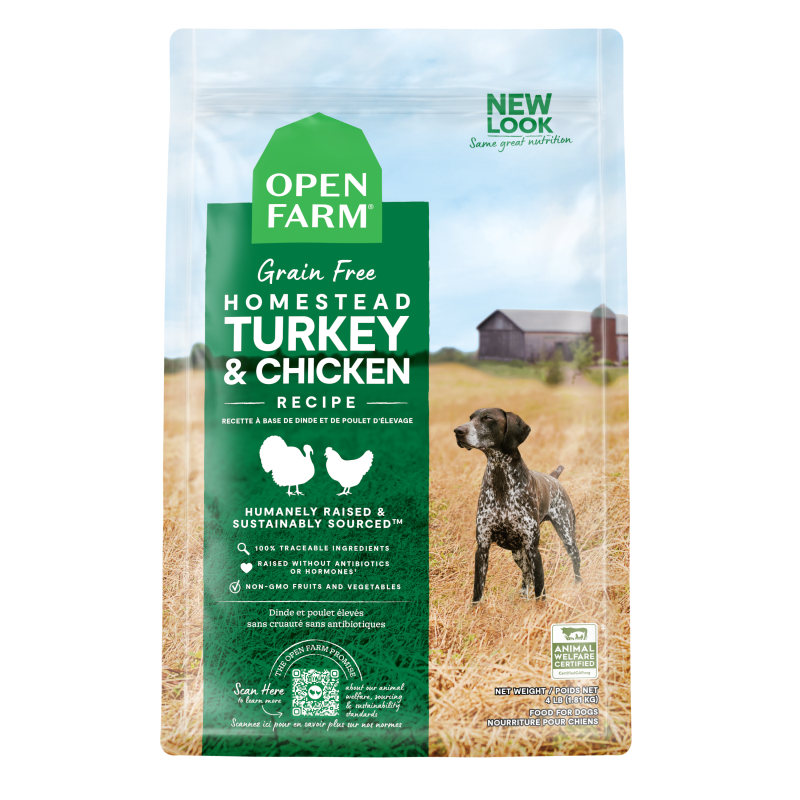 Open Farm Homestead Turkey & Chicken Recipe Dog Food