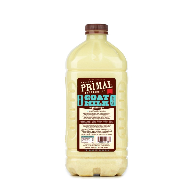 Primal Frozen Raw Goat's Milk, Original Recipe