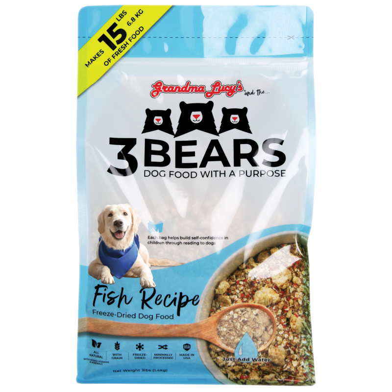 Grandma Lucy's 3 Bears Freeze Dried Fresh Dog Food Grain Inclusive A