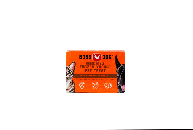 Boss Dog Greek Style Frozen Yogurt Pet Treat-with Pumpkin & Cinnamon