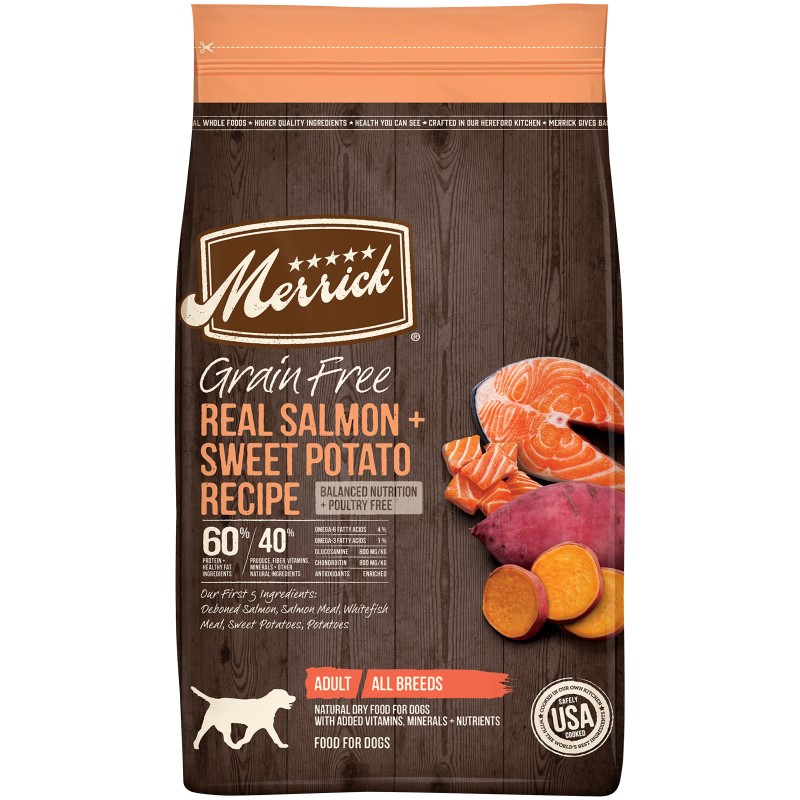 Merrick Grain Free Real Salmon + Sweet Potato Recipe Dry Dog Food