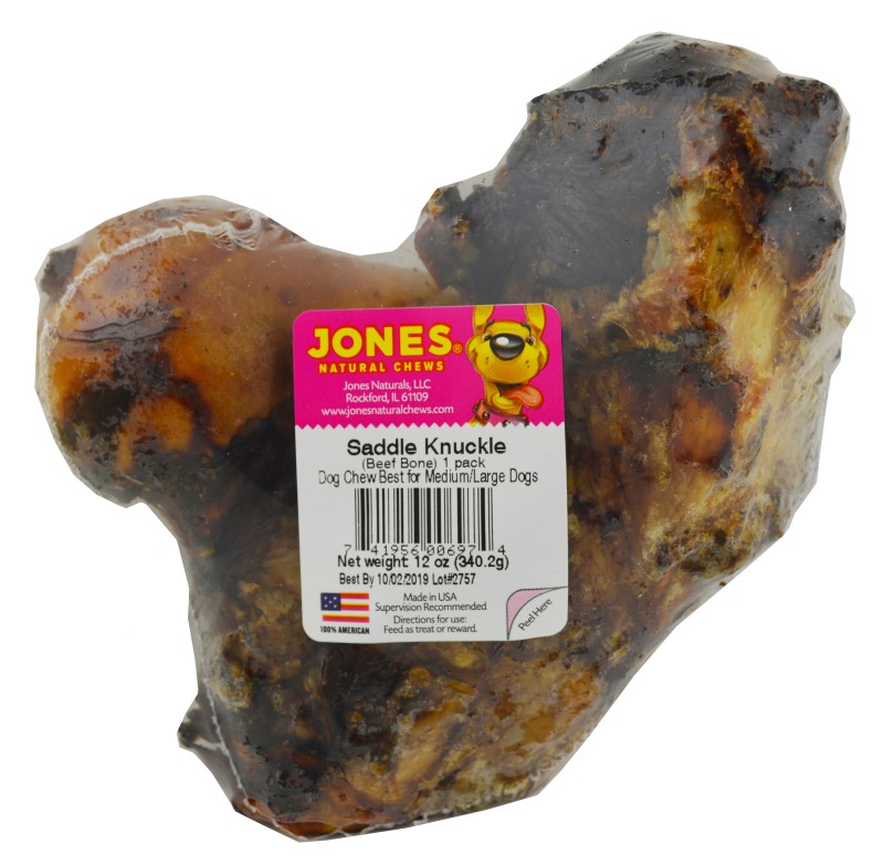 Jones Natural Chews Knuckle Saddle Beef Bone