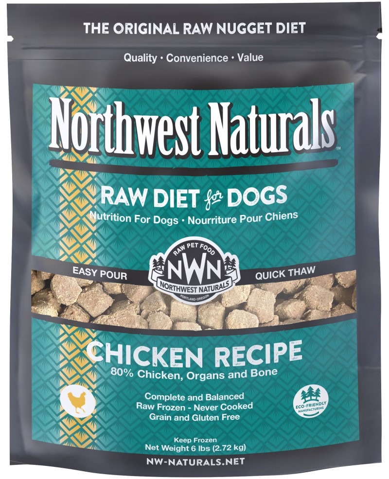 Northwest Naturals Frozen Original Raw Nuggets for Dogs-Chicken Recipe