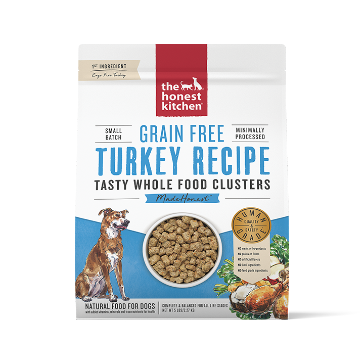 The Honest Kitchen Dog Food - Grain Free Turkey Whole Food Clusters
