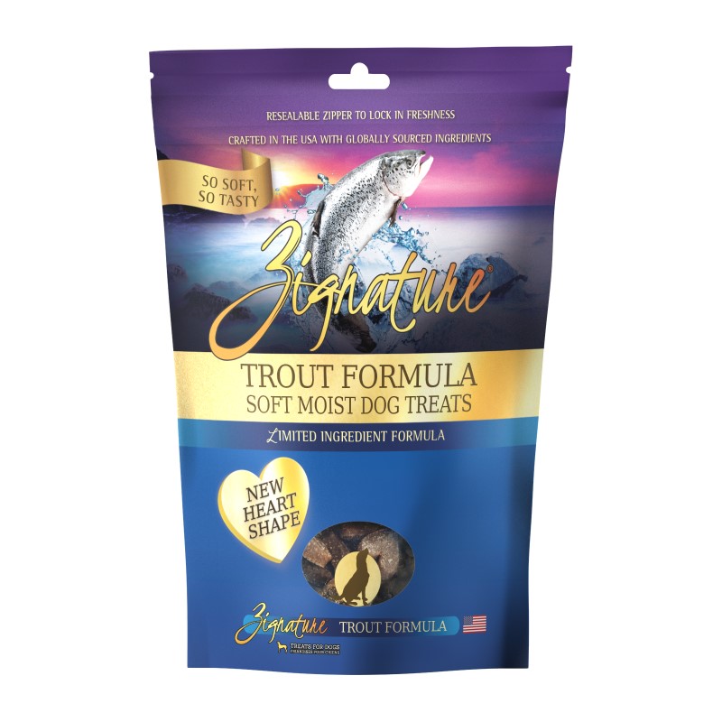 Zignature Trout Formula Soft Moist Dog Treats