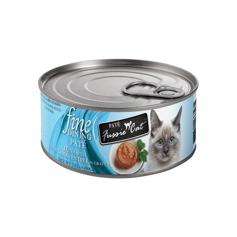 Fussie Cat Fine Dining Pate Tuna with Vegetables Entree in Gravy Cat Food