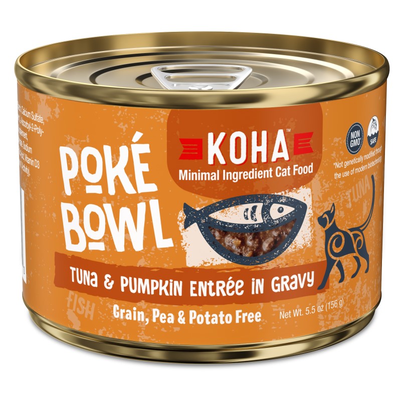Koha Cat Poke Bowl-Tuna & Pumpkin Entrée in Gravy