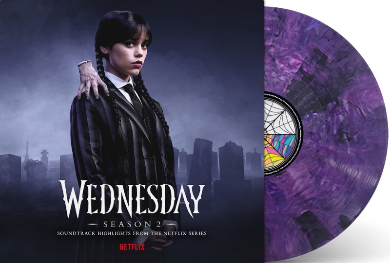 Wednesday/Season 2 Original Soundtrack from the Netflix Series@Purple & Black Blended Transparent Vinyl