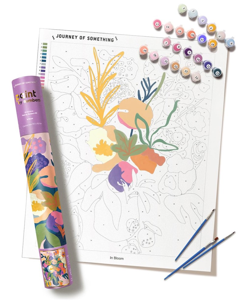 Paint By Numbers Kit/In Bloom@DIY Adult Craft Kit & Canvas