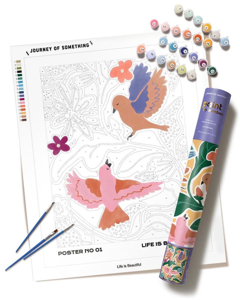 Paint By Numbers Kit/Life Is Beautiful@DIY Adult Craft Kit & Canvas