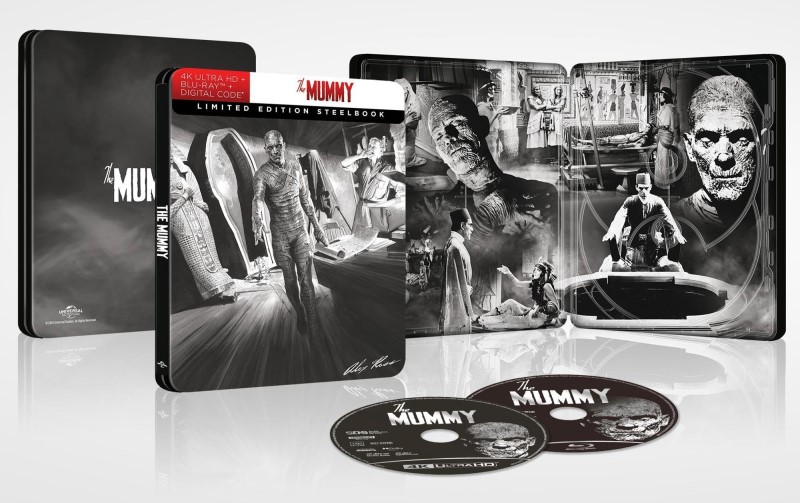 The Mummy (1932) (Steelbook)/Boris Karloff, Zita Johann, and David Manners@Not Rated@4K Ultra HD + Blu-ray