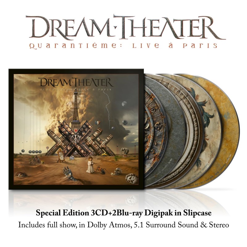 Dream Theater/Quarantieme: Live A Paris@3CD + 2 Blu-Ray