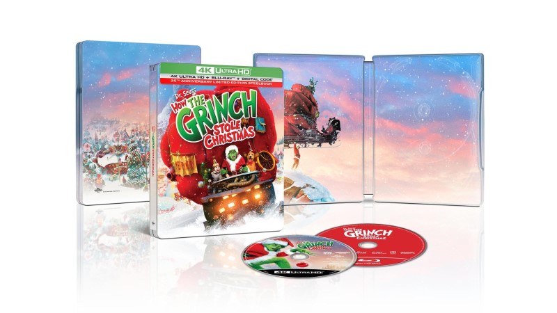 How the Grinch Stole Christmas (2000)/Carrey/Tambor/Baranski/Momsen@4K-UHD STEELBOOK