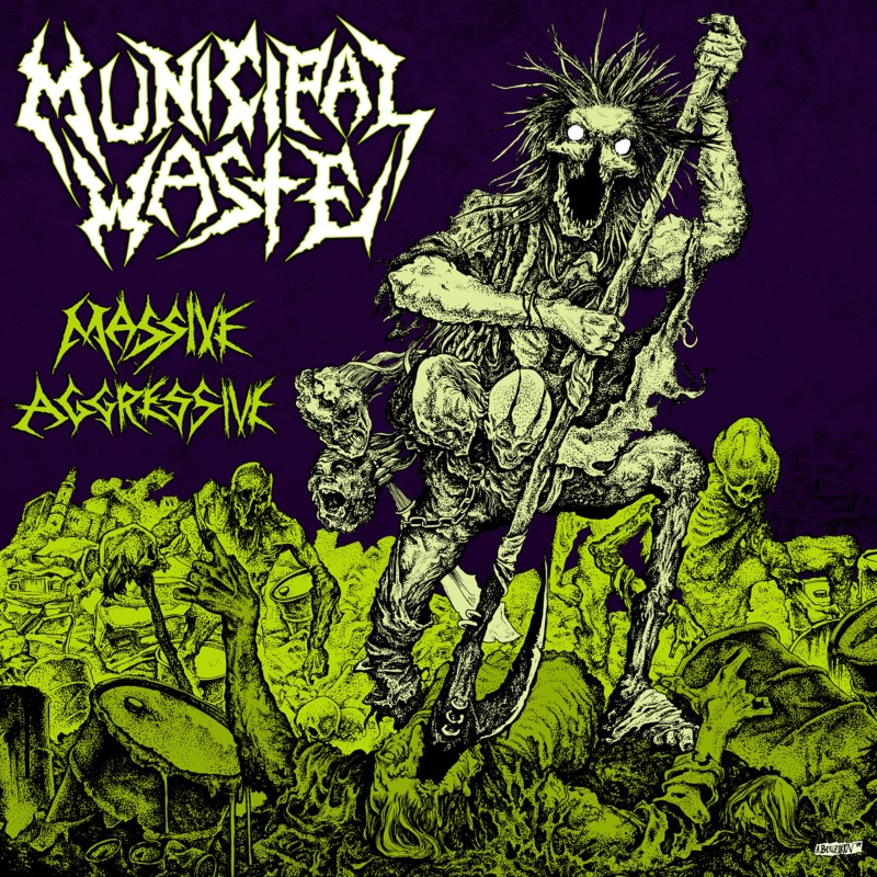 Municipal Waste/Massive Aggressive (Green & Purple Vinyl)@Black Friday RSD Exclusive / Ltd. 1000 USA