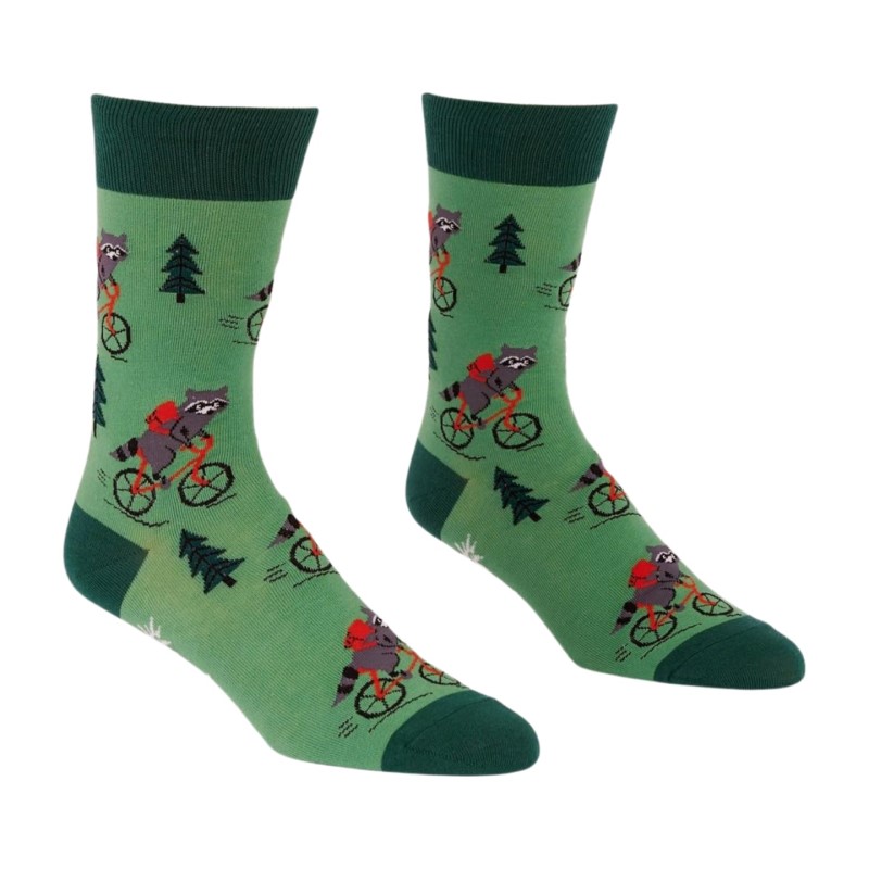 Men's Crew Socks/Live Fast, Eat Trash