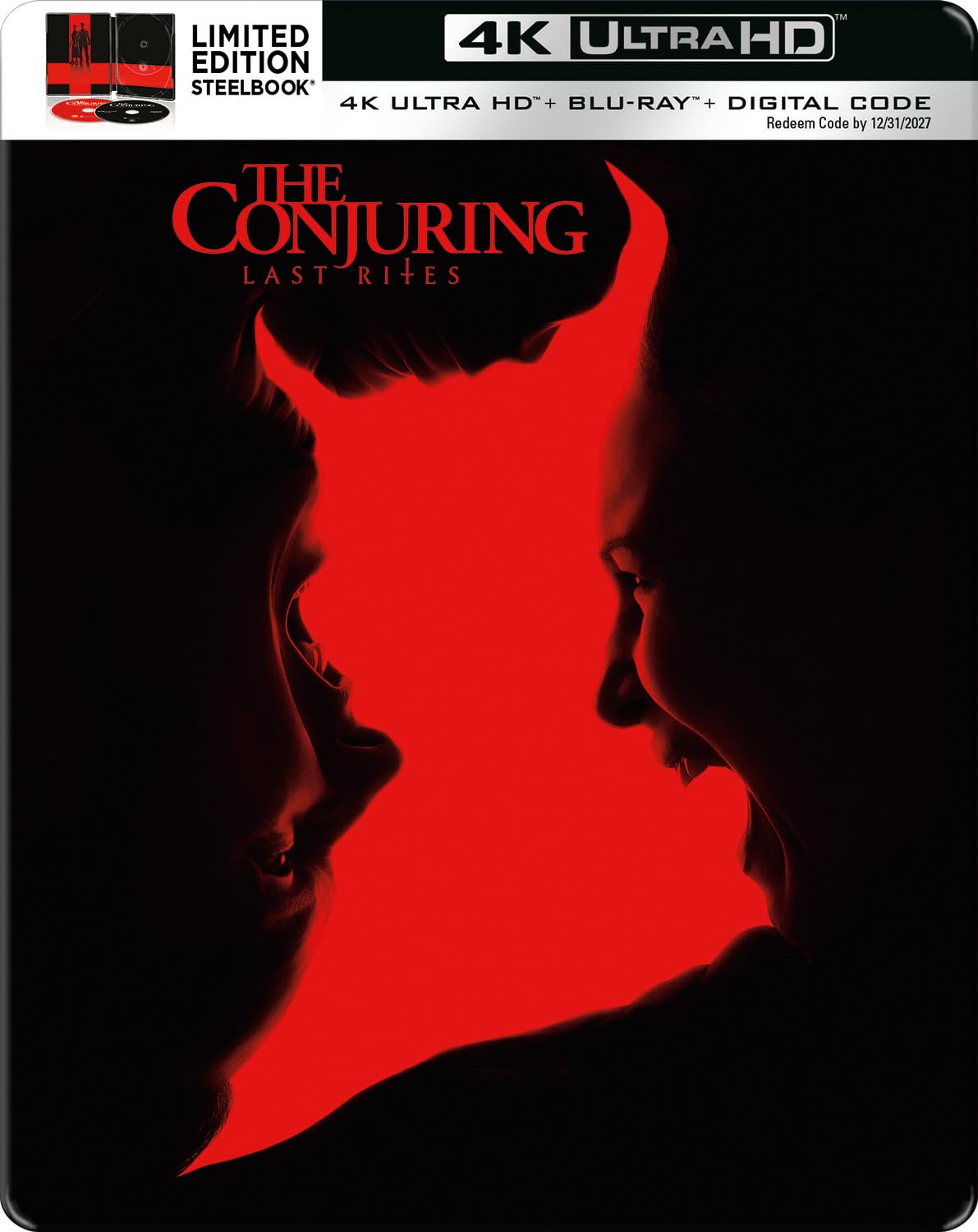 The Conjuring: Last Rites (2025) (SteelBook)/Vera Farmiga, Patrick Wilson, and Mia Tomlinson@R@4K Ultra HD + Blu-ray