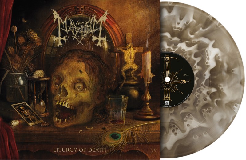 Mayhem/Liturgy of Death (Black Ice Ghost Vinyl)