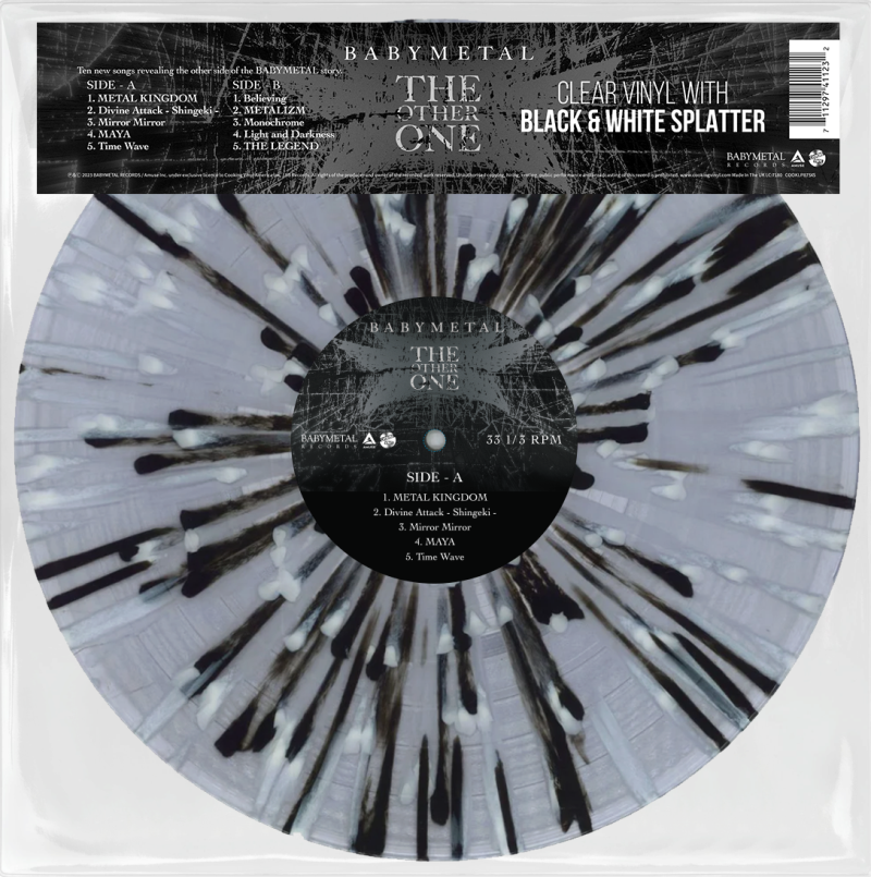 BABYMETAL/THE OTHER ONE (CLEAR WITH BLACK & WHITE SPLATTER VINYL)
