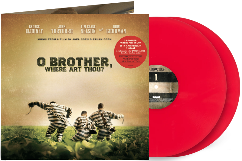 O Brother, Where Art Thou?/Original Motion Picture Soundtrack (Dapper Dan Red Vinyl)@Indie Exclusive / 25th Anniversary@2LP