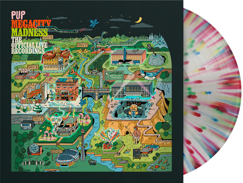 PUP/Megacity Madness (The Official Live Recordings)@Multicolor Splatter Vinyl