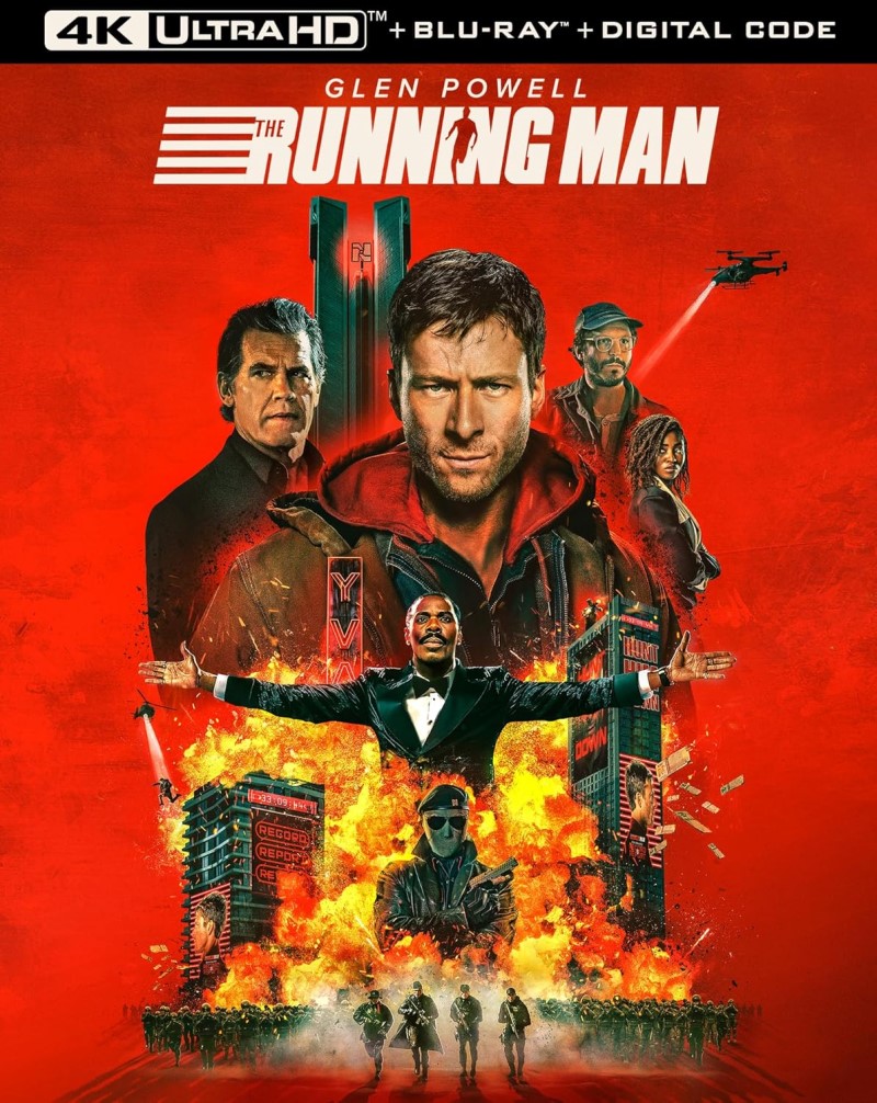 Glenn Powell, Josh Brolin, and Colman Domingo/The Running Man (2025)@R@4K Ultra HD + Blu-ray