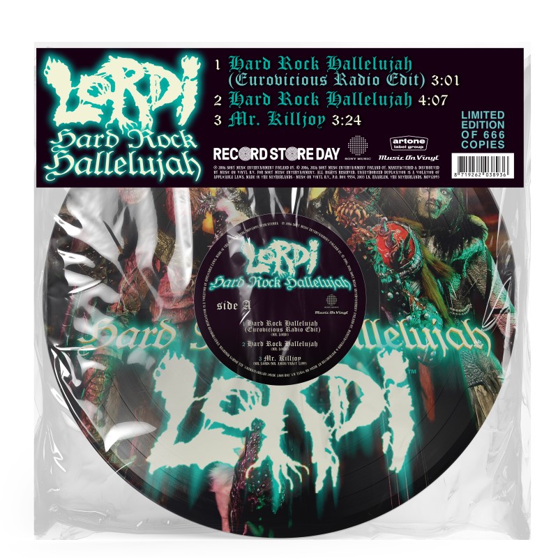 Lordi/Hard Rock Hallelujah@RSD NL/UK Exclusive / Ltd. 666@140g