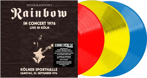 Ritchie Blackmore's Rainbow/Live From Koln 1976 (Translucent Red Yellow Blue Vinyl)@RSD Exclusive / Ltd. 1200 USA@3LP