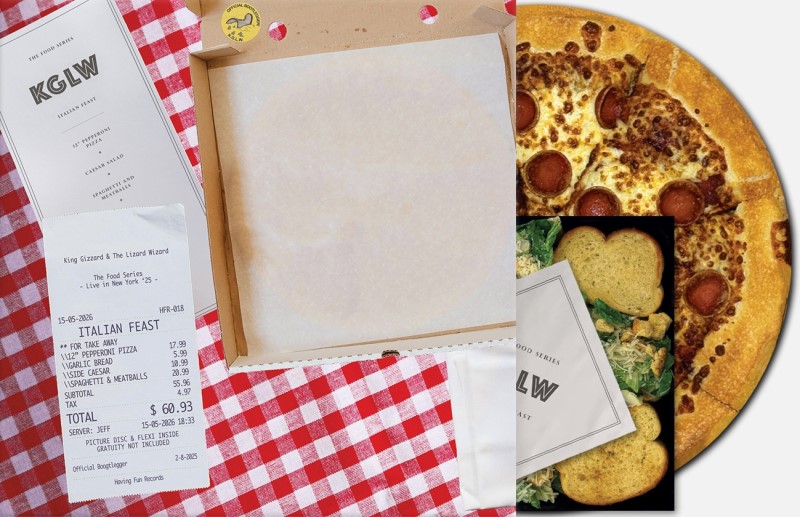 King Gizzard & The Lizard Wizard/Italian Feast (PIZZA & SPAGHETTI + MEATBALLS PICTURE DISC)@LP + 7" Flexi Disc