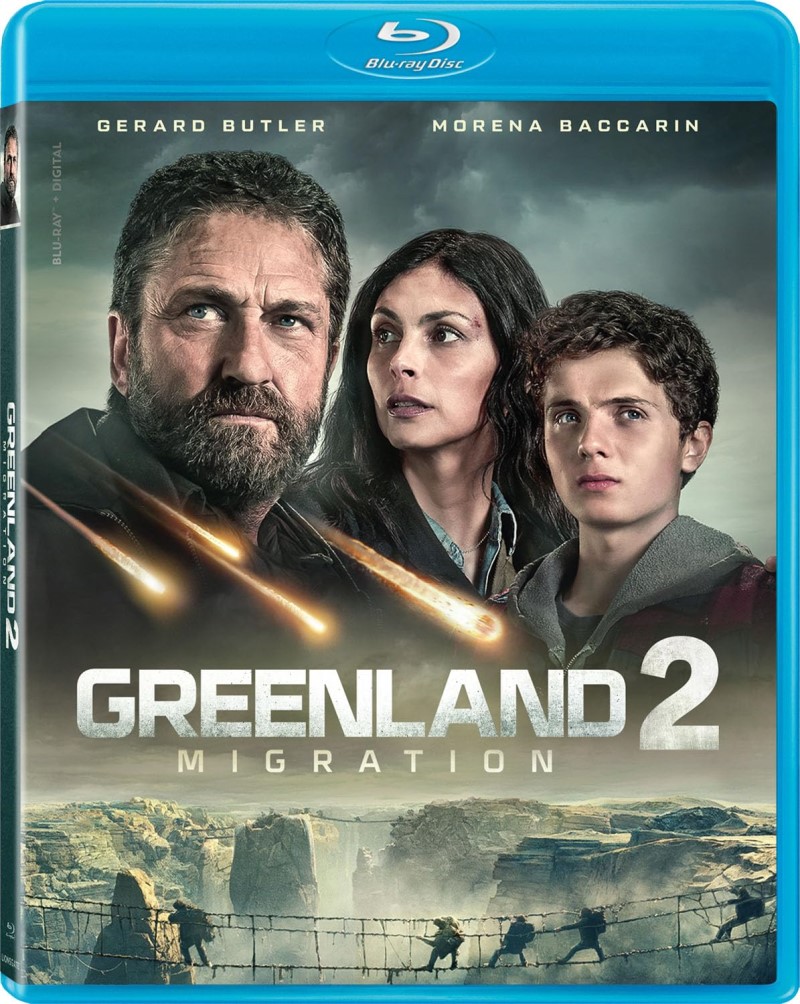 Greenland 2: Migration (2026)/Gerard Butler, Morena Baccarin, and Roman Griffin Davis@PG-13@Blu-ray