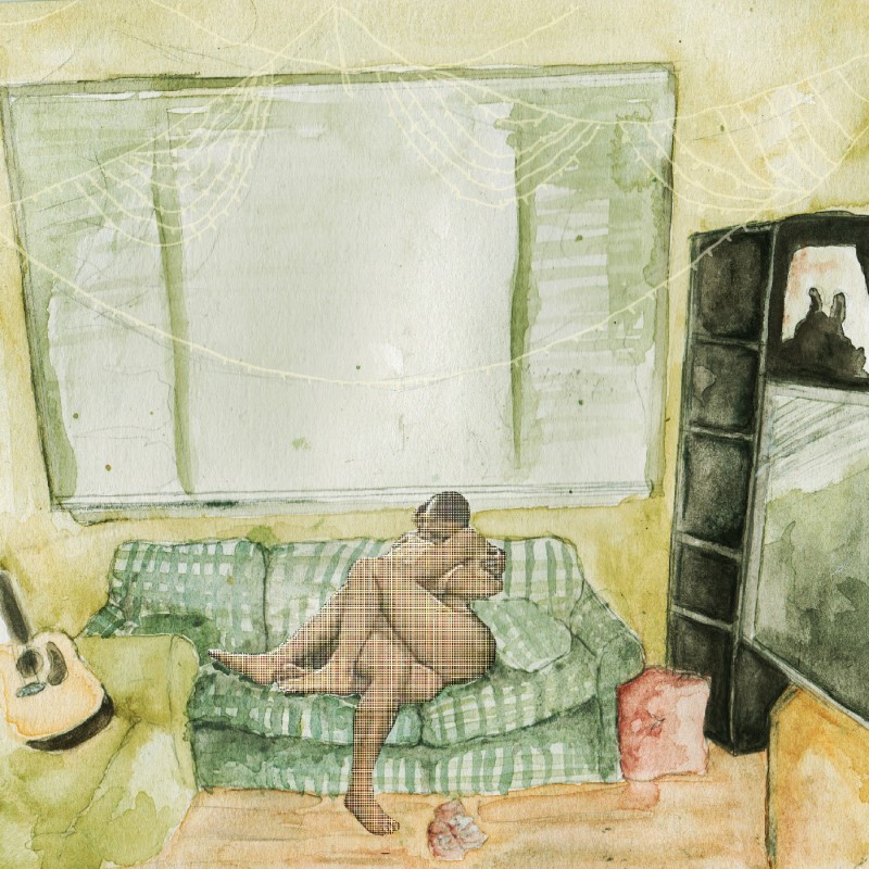 Awakebutstillinbed/what people call low self-esteem is really just seeing yourself the way that other people see you (FOREST GREEN & SEA GLASS SPLIT VINYL)