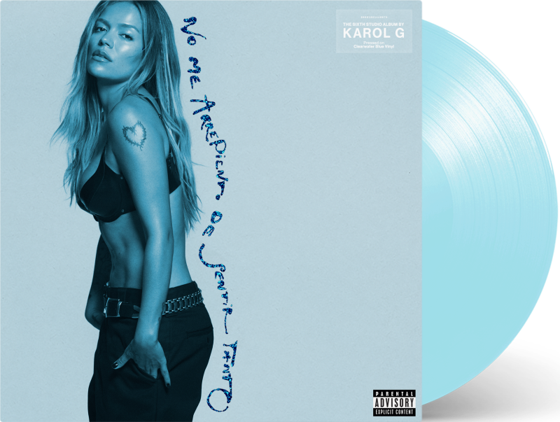 KAROL G/NO ME ARREPIENTO DE SENTIR TANTO (Clearwater Blue Vinyl)