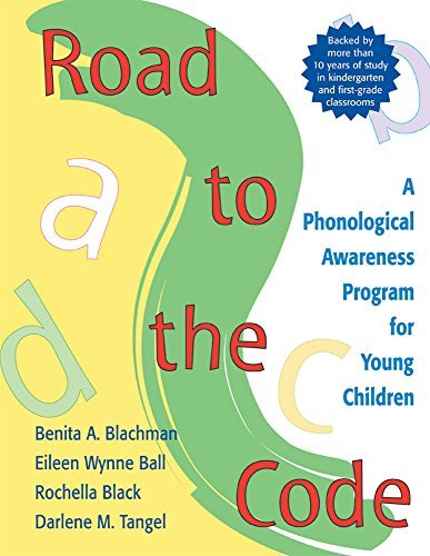 Benita Blachman Road To The Code A Phonological Awareness Program For Young Childr 