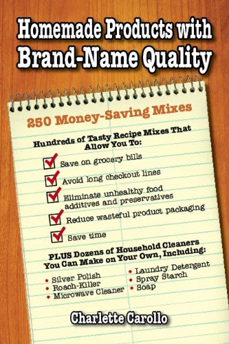 Charlette Carollo Homemade Products With Brand Name Quality 250 Money Saving Mixes 