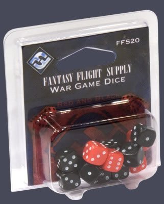 Dice/Wargame Dice,Red And Black